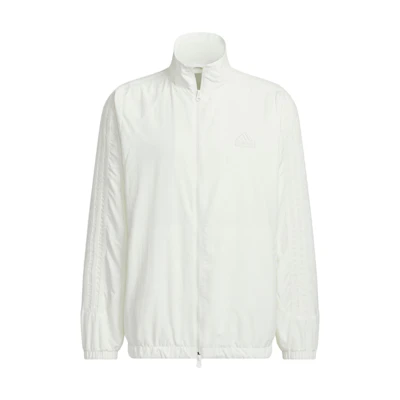 adidas 3-Stripes Retro Waterproof Track Jacket White Unisex Casual Comfort JI6647