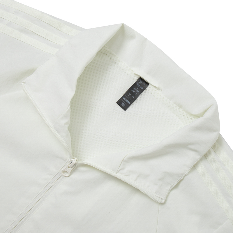 adidas 3-Stripes Retro Waterproof Track Jacket White Unisex Casual Comfort JI6647 圖 6