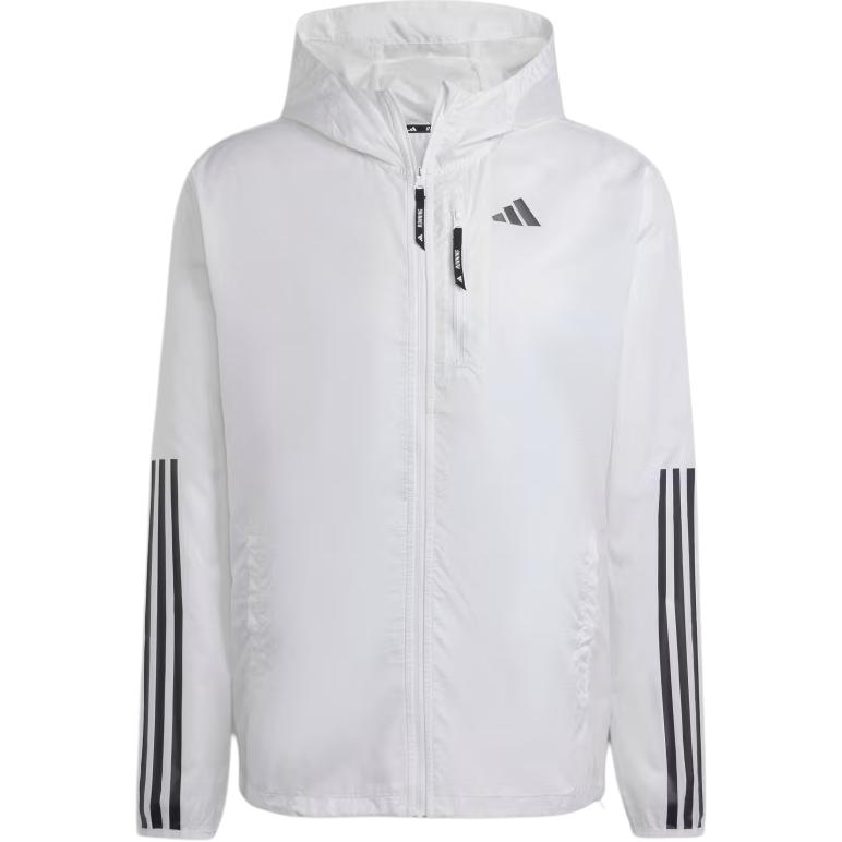 adidas 3-Stripes Running Training Hoodie Jacket - White IQ3845
