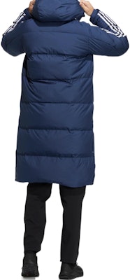 adidas 3-Stripes Solid Logo Zip Hoodie Puffer Jacket Navy Unisex. HN2101 Purchase adidas 3-Stripes Solid Logo Zip Hoodie Puffer Jacket Navy Unisex. HN2101