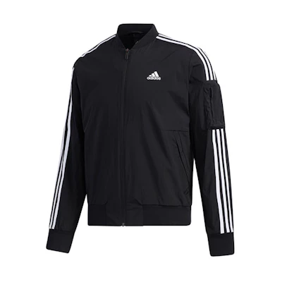 adidas 3-Stripes Stylish Bomber Jacket Black GH4802