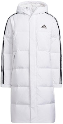 adidas 3-Stripes T Long Hooded Coat White Unisex Winter Down Jacket HN2098 Order adidas 3-Stripes T Long Hooded Coat White Unisex Winter Down Jacket HN2098