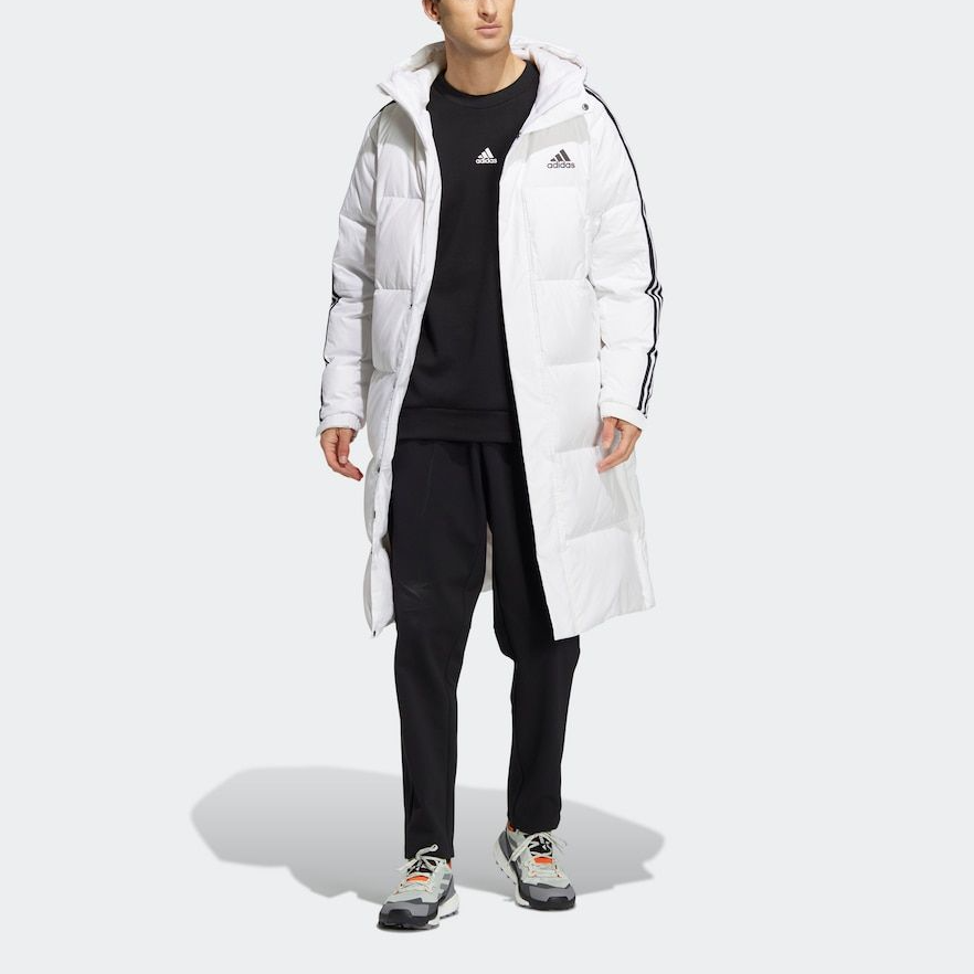 Purchase adidas 3-Stripes T Long Hooded Coat White Unisex Winter Down Jacket HN2098