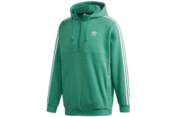 adidas 3-Stripes Trefoil Green Hoodie Jacket FM3766