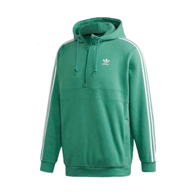 adidas 3-Stripes Trefoil Green Hoodie Jacket FM3766