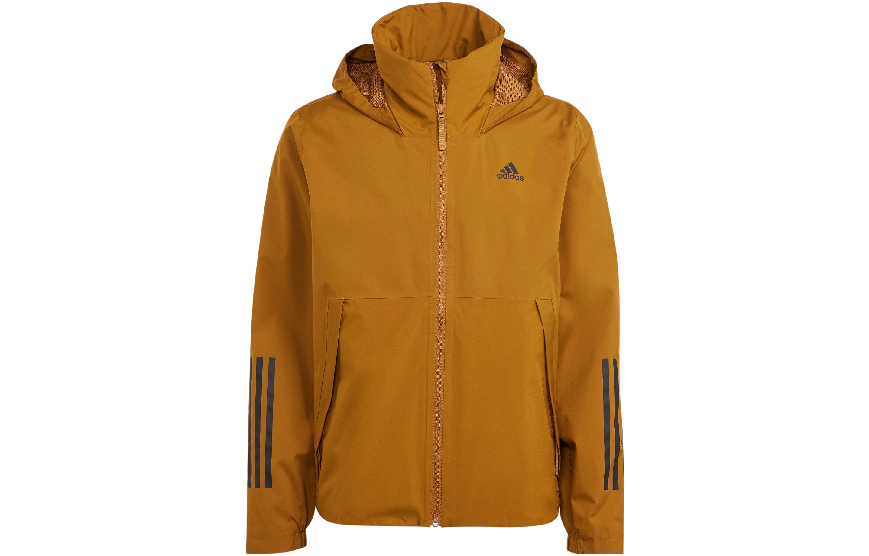 adidas 3-Stripes Waterproof Logo Long Sleeve Fashion Jacket IK0506