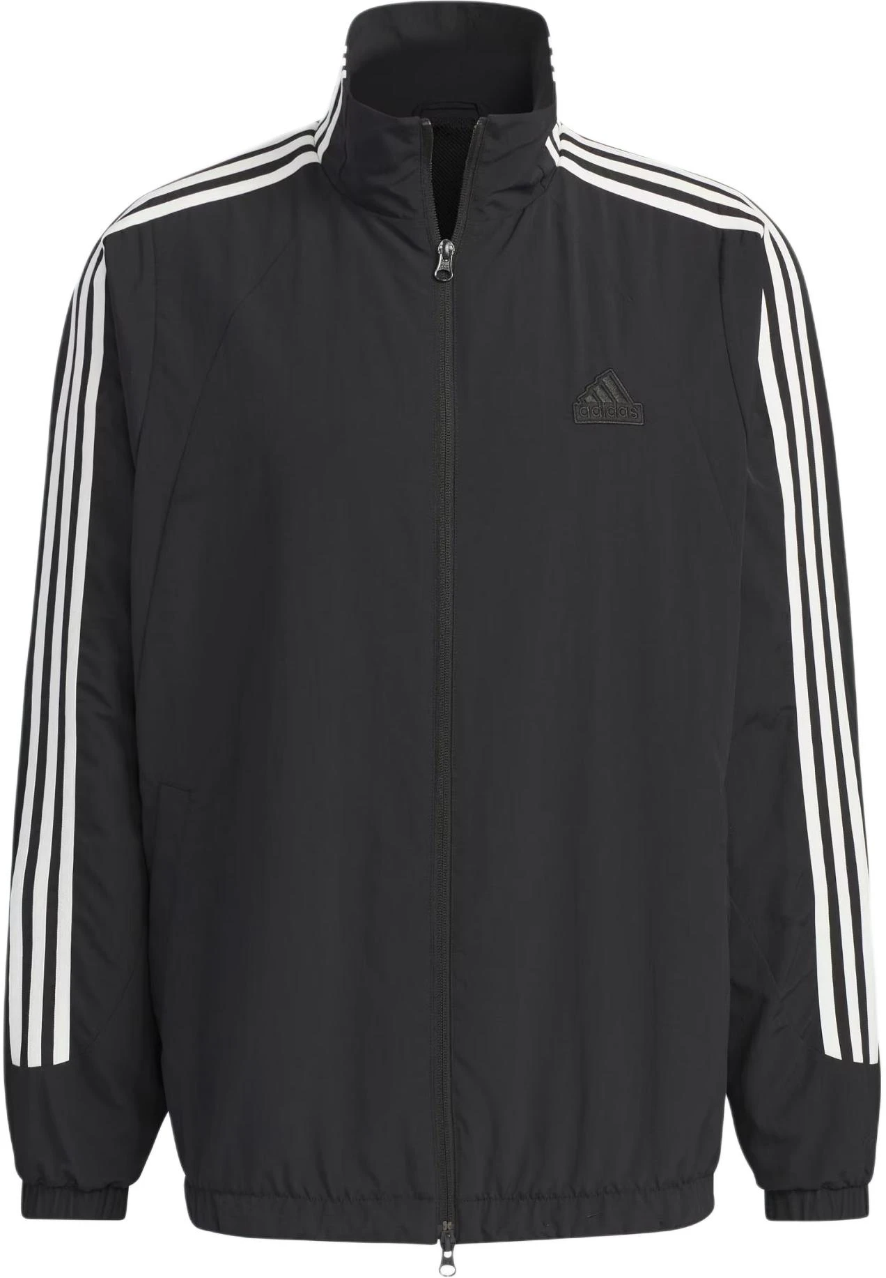 adidas-3-stripes-waterproof-retro-jacket-black-unisex-casual-comfort-fit-ji-6646
