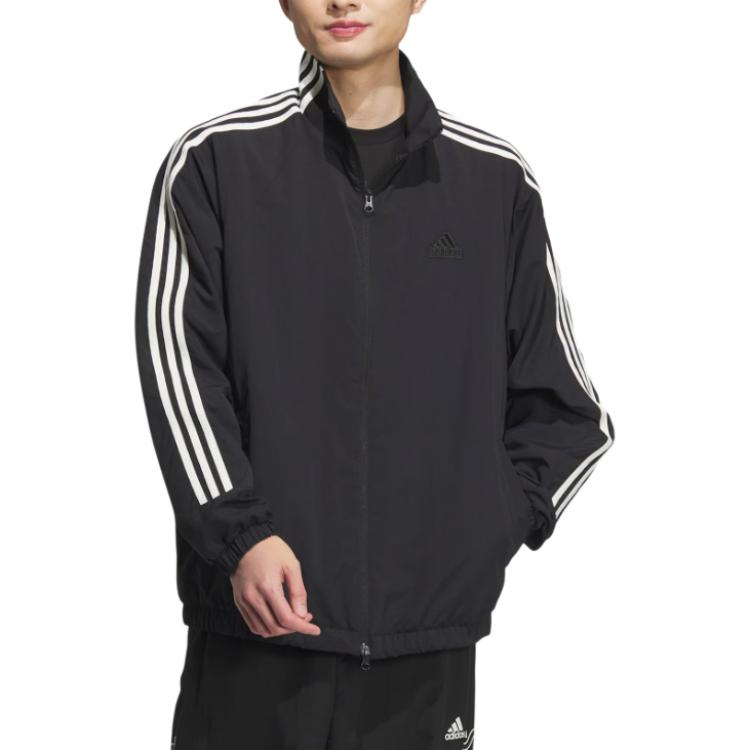 Purchase adidas 3-Stripes Waterproof Retro Jacket Black - Unisex Casual Comfort Fit JI6646
