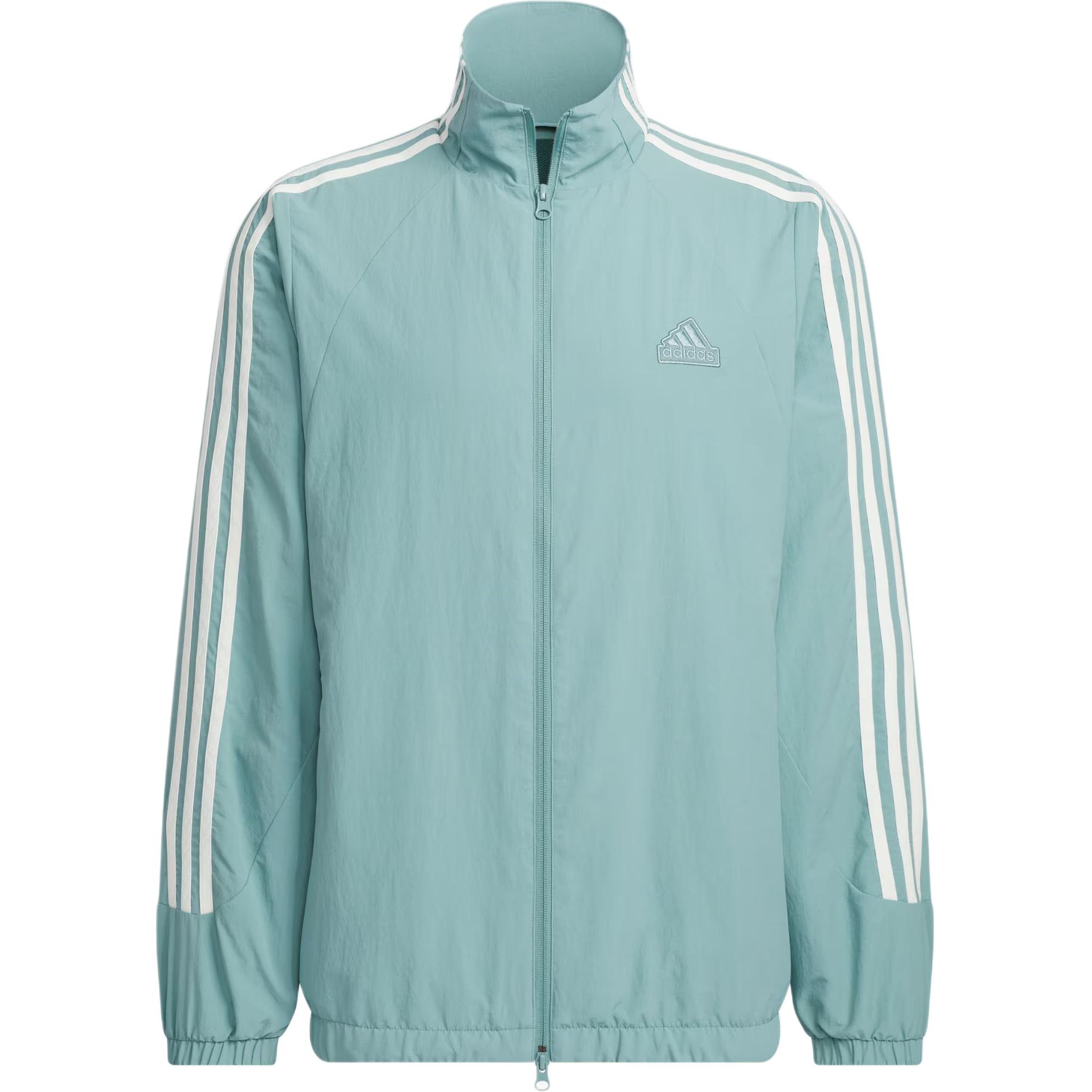 adidas 3-Stripes Woven Track Top Water-Resistant Jacket Unisex - Teal JI6648