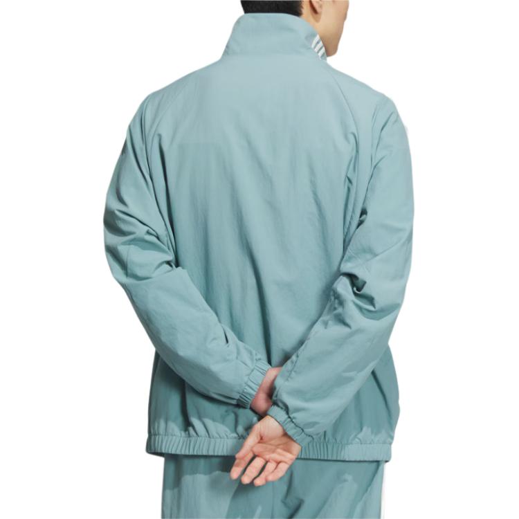 adidas 3-Stripes Woven Track Top Water-Resistant Jacket Unisex - Teal JI6648 圖 5