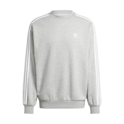 adidas 3 Stripes Adicolor Oversized Crew Sweatshirt Gray IZ2478