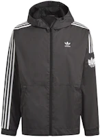 adidas 3D Windbreaker Men’s Black Hooded Jacket with 3-Stripes Embroidered Logo GN3551 adidas 3D Windbreaker Men’s Black Hooded Jacket with 3-Stripes Embroidered Logo GN3551
