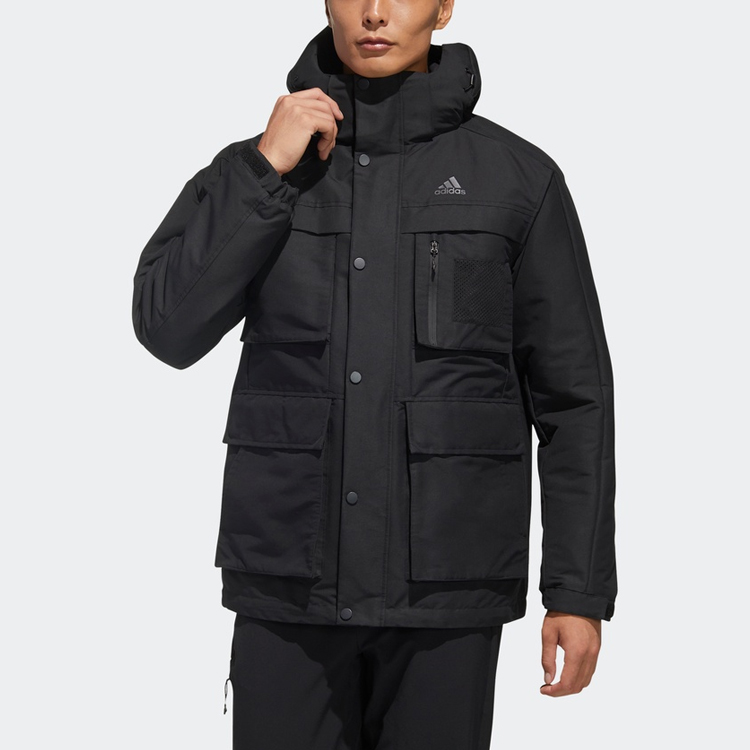 adidas 3in1 Black Windproof Down Jacket with Detachable Hood GP2916 圖 6