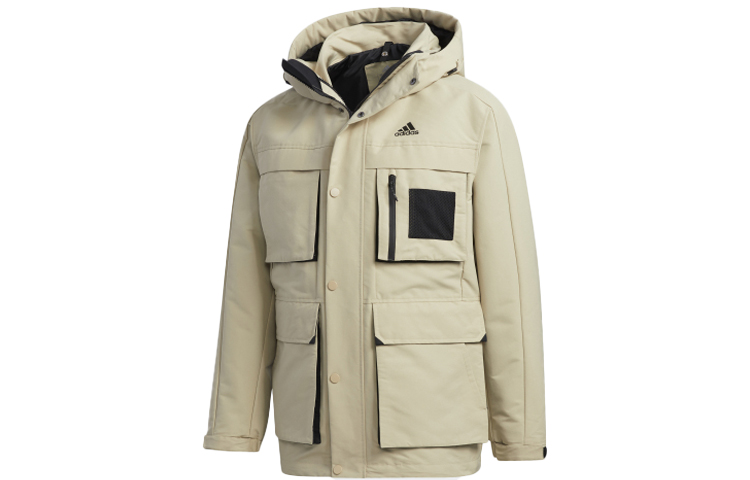 Order Adidas 3in1 Down Jacket Brown Outdoor Hooded Winter Coat GP2917