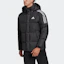 Shop adidas 3st 黑色羽絨冬季外套 GF0101