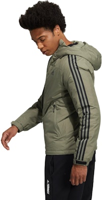 adidas 3St Down Jacket Military Green Winter Outdoor Hooded Parka. H23083 Sizing adidas 3St Down Jacket Military Green Winter Outdoor Hooded Parka. H23083