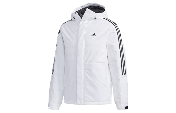 adidas 3ST Down Jacket Waterproof White Insulated Hooded Jacket EH3994
