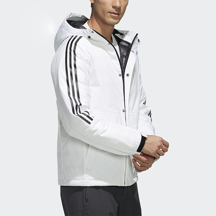 adidas 3ST Down Jacket Waterproof White Insulated Hooded Jacket EH3994 圖 7