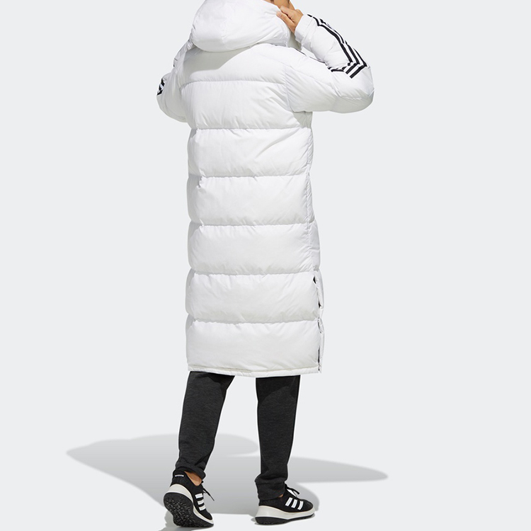 Purchase adidas 3st Long Parka White Winter Insulated Hooded Down Jacket EH3991