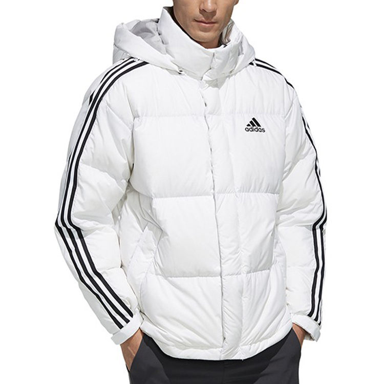 adidas 3ST Puff Down Winter Hooded Waterproof Jacket White EH3971 圖 4