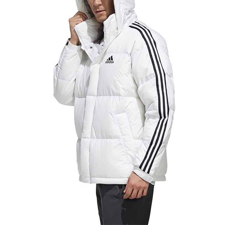 adidas 3ST Puff Down Winter Hooded Waterproof Jacket White EH3971 圖 6