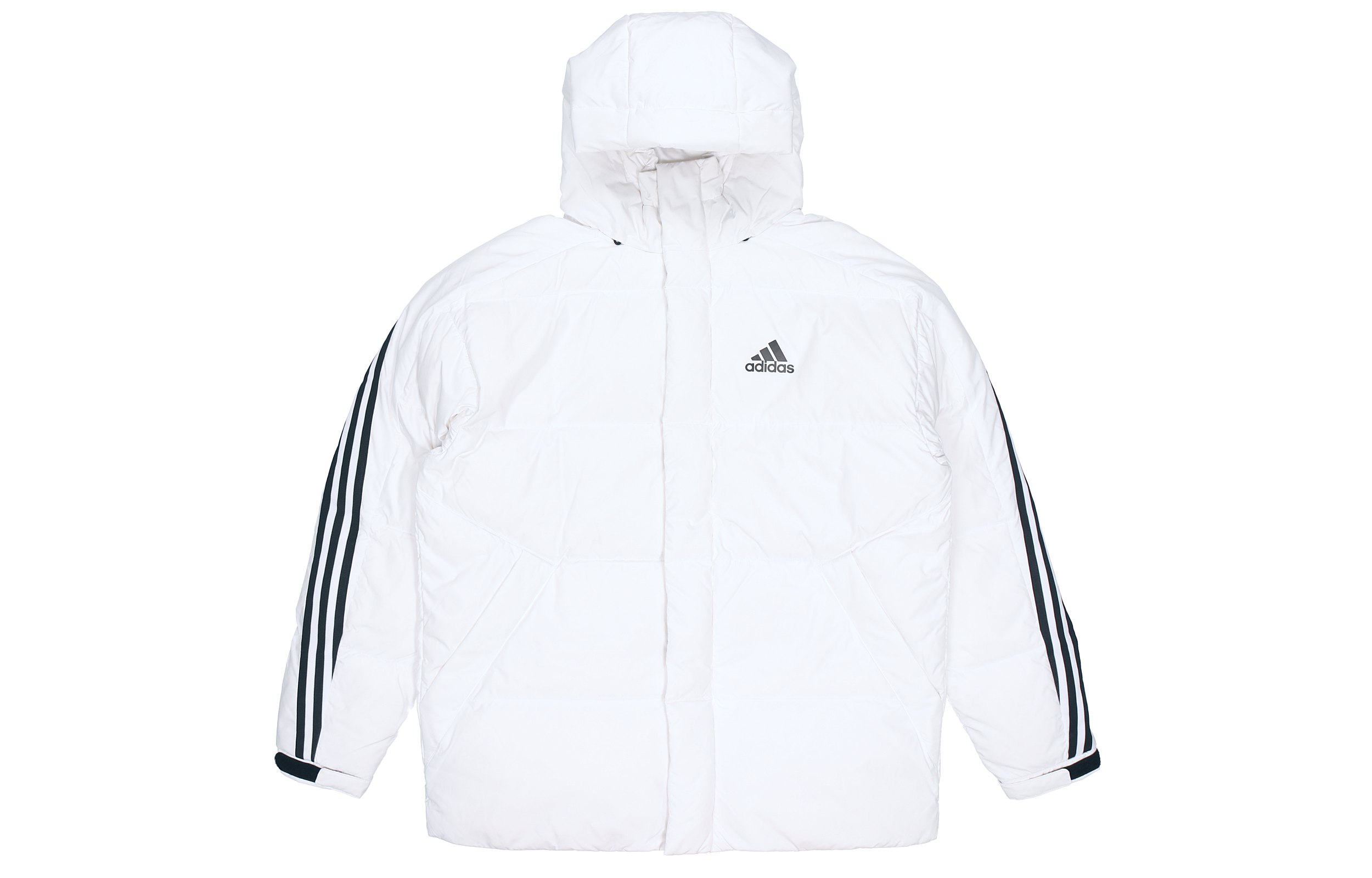 Order adidas 3ST 白色羽絨連帽冬季外套 休閒運動裝 H20755