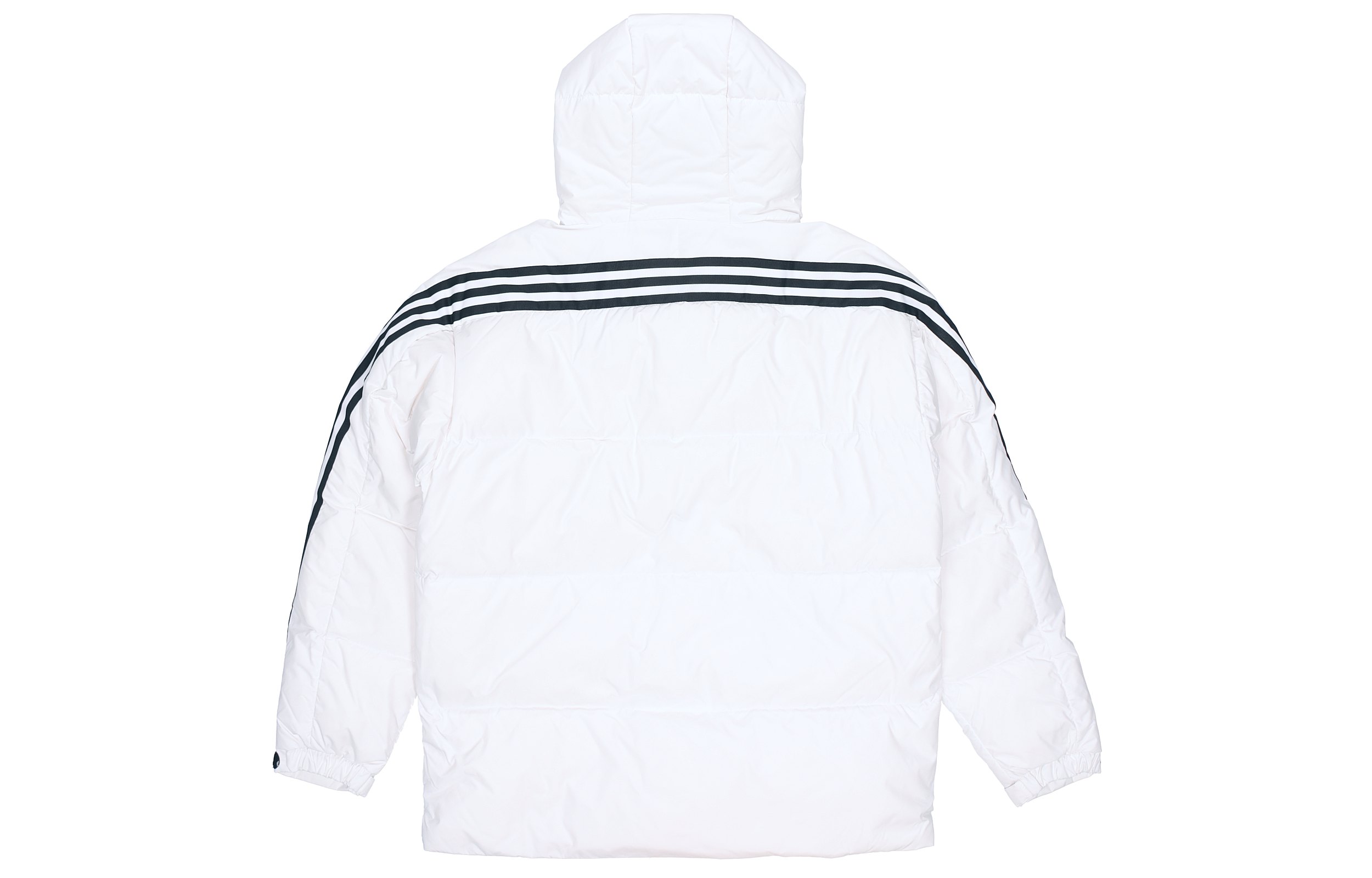 Lookbook adidas 3ST 白色羽絨連帽冬季外套 休閒運動裝 H20755