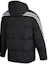 Lookbook adidas 3ST Puffy Down Jacket Winter Black Hooded Casual Sportswear. H20754
