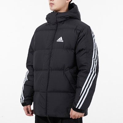 adidas 3ST Puffy Down Jacket Winter Black Hooded Casual Sportswear. H20754 Details for adidas 3ST Puffy Down Jacket Winter Black Hooded Casual Sportswear. H20754
