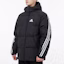 Details for adidas 3ST Puffy Down Jacket Winter Black Hooded Casual Sportswear. H20754