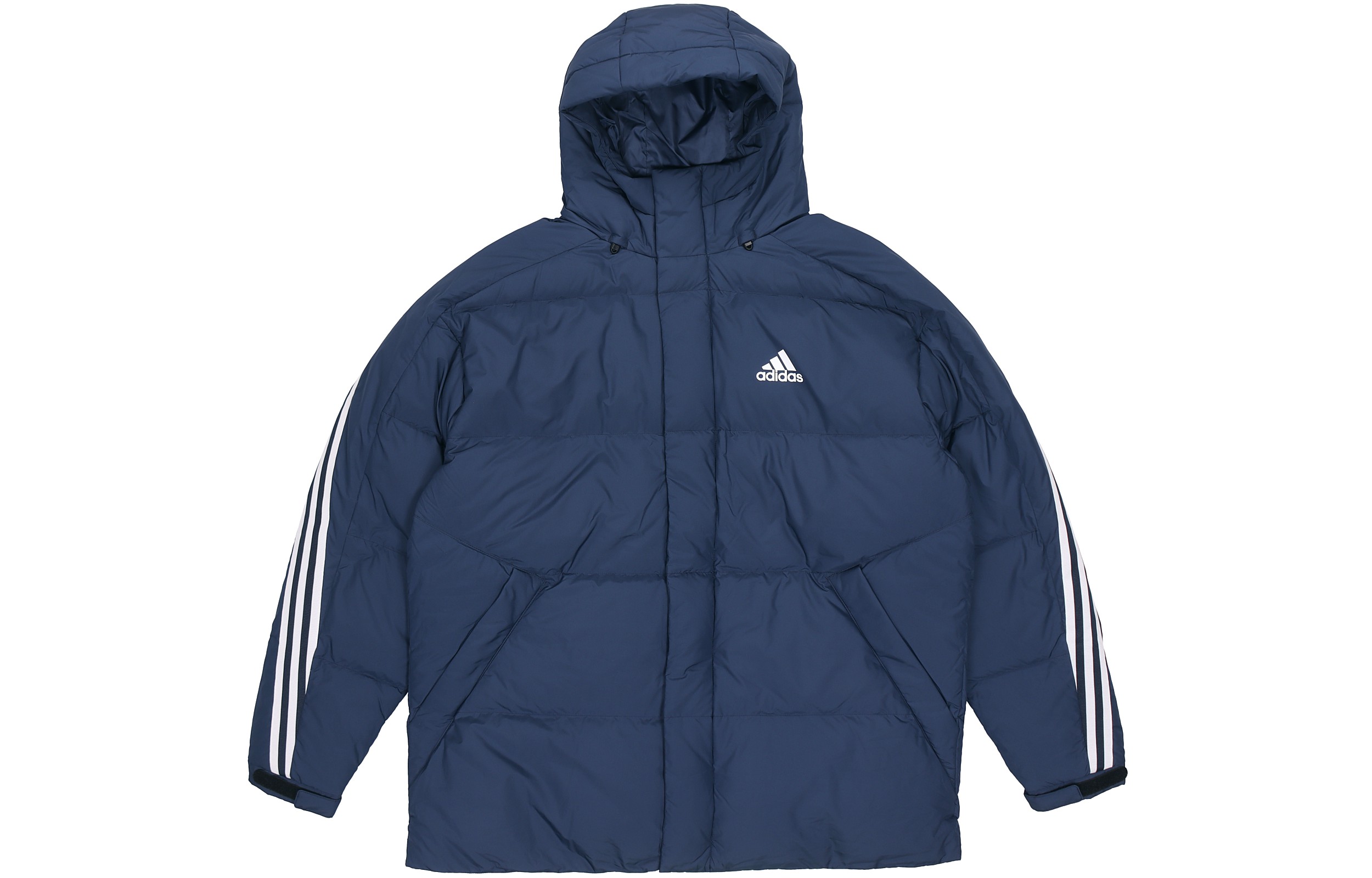Order adidas 3ST Puffy Down Jacket Winter Hooded Casual Sports Coat for Men. H20756