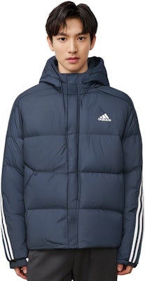 adidas 3ST Puffy Down Jacket Winter Hooded Casual Sports Coat for Men. H20756 Purchase adidas 3ST Puffy Down Jacket Winter Hooded Casual Sports Coat for Men. H20756