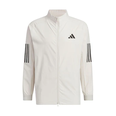adidas 4-Way Stretch Retro Golf Jacket Brown Men’s Sportswear Tricolor Stripes IN6596