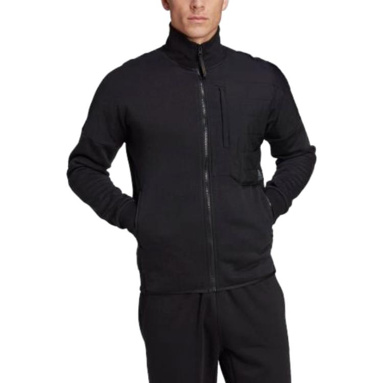 adidas 4CMTE Track Top Black Casual Letter Print Jacket HM6235 圖 3