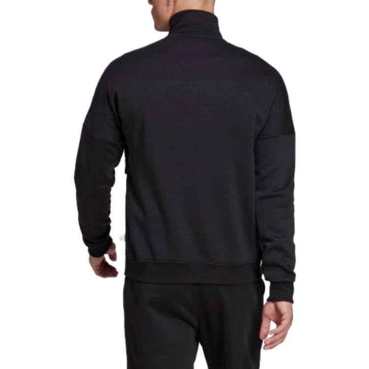 adidas 4CMTE Track Top Black Casual Letter Print Jacket HM6235 圖 4