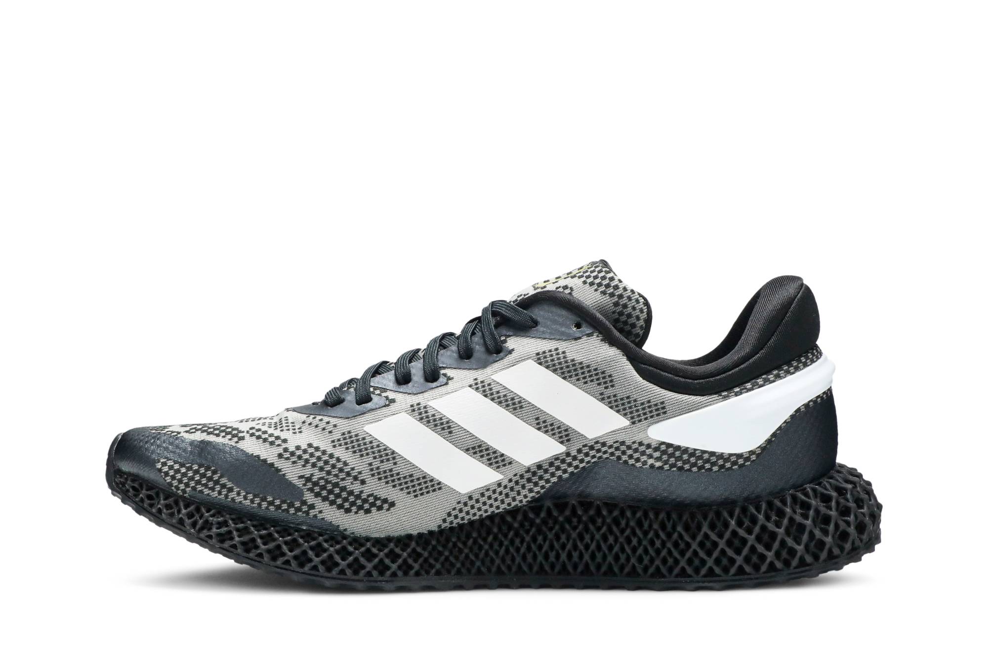 Lookbook adidas 4D Runner 1.0 'Core Black' Lelaki Kasut Hitam Teras EG6247
