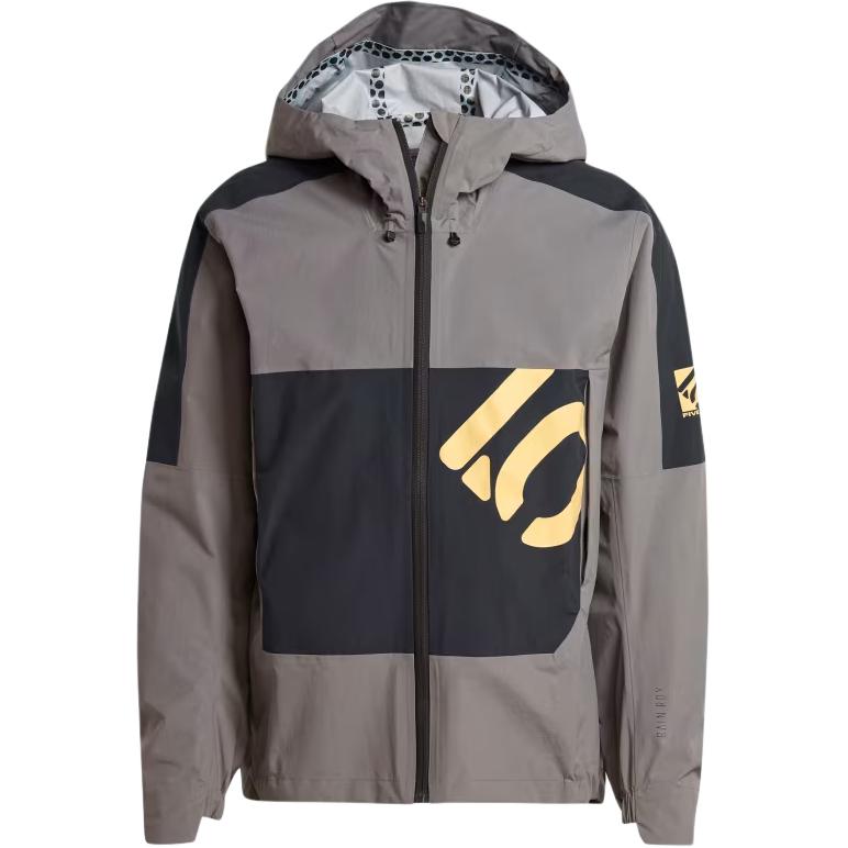 adidas 510 Waterproof Breathable Rain Jacket Charcoal Black IK7827