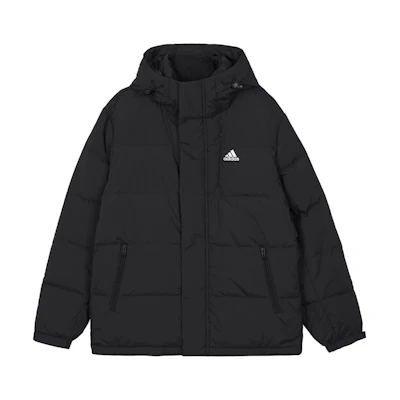 adidas 600-Fill Logo Winter Hooded Down Jacket Black IW0779