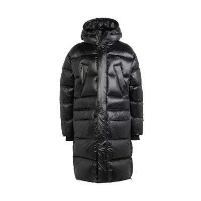 adidas 600 Fill Down Hooded Longline Jacket Black IR7135