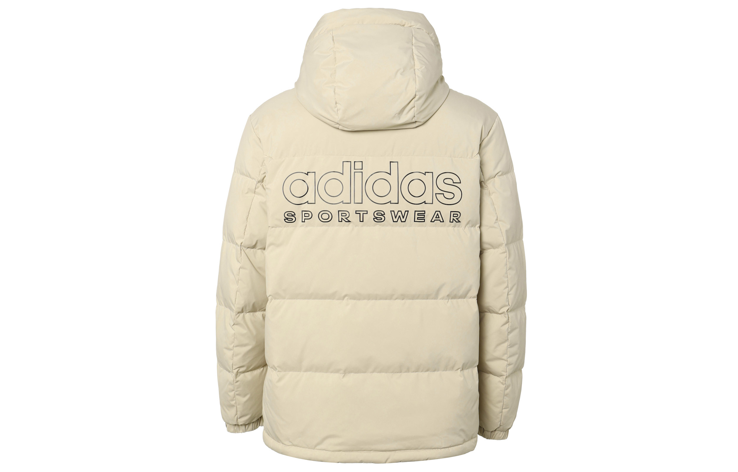 Lookbook adidas 600 Fill Logo Jaket Musim Sejuk Kasual Down Putih Susu IW0780