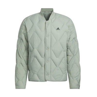 adidas 600 Fill Logo Down Jacket Outdoor Training Unisex - Green/Grey IW0776