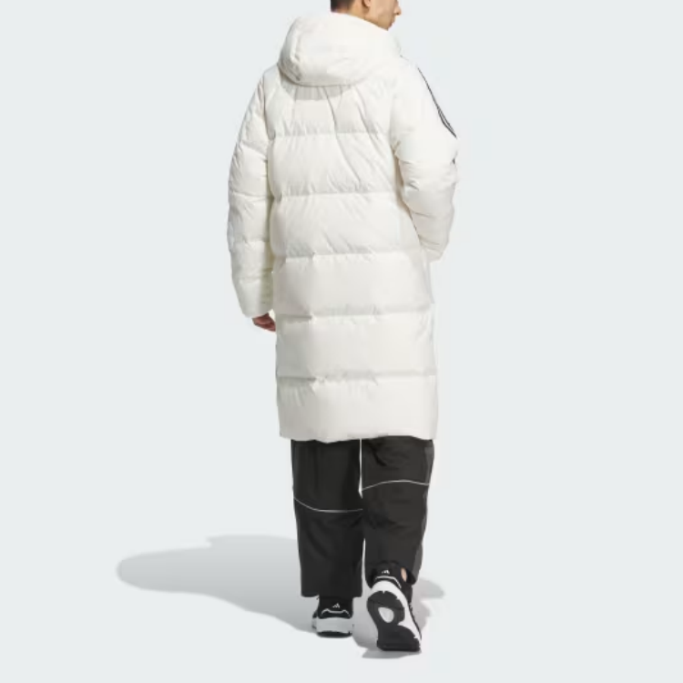 adidas 600 Puffer Jacket White - Lightweight, Warm, Unisex Down Coat with Logo. JG5957 圖 4