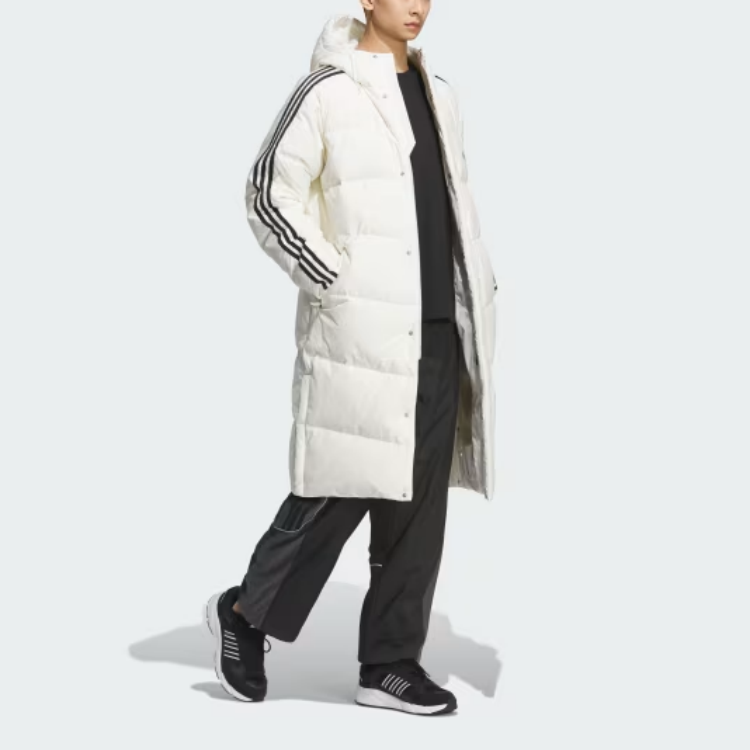 adidas 600 Puffer Jacket White - Lightweight, Warm, Unisex Down Coat with Logo. JG5957 圖 5