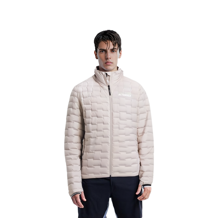 Sizing Chaqueta adidas Blanca con Cremallera y Estampado Letras 800 Fill para Hombre IS8920