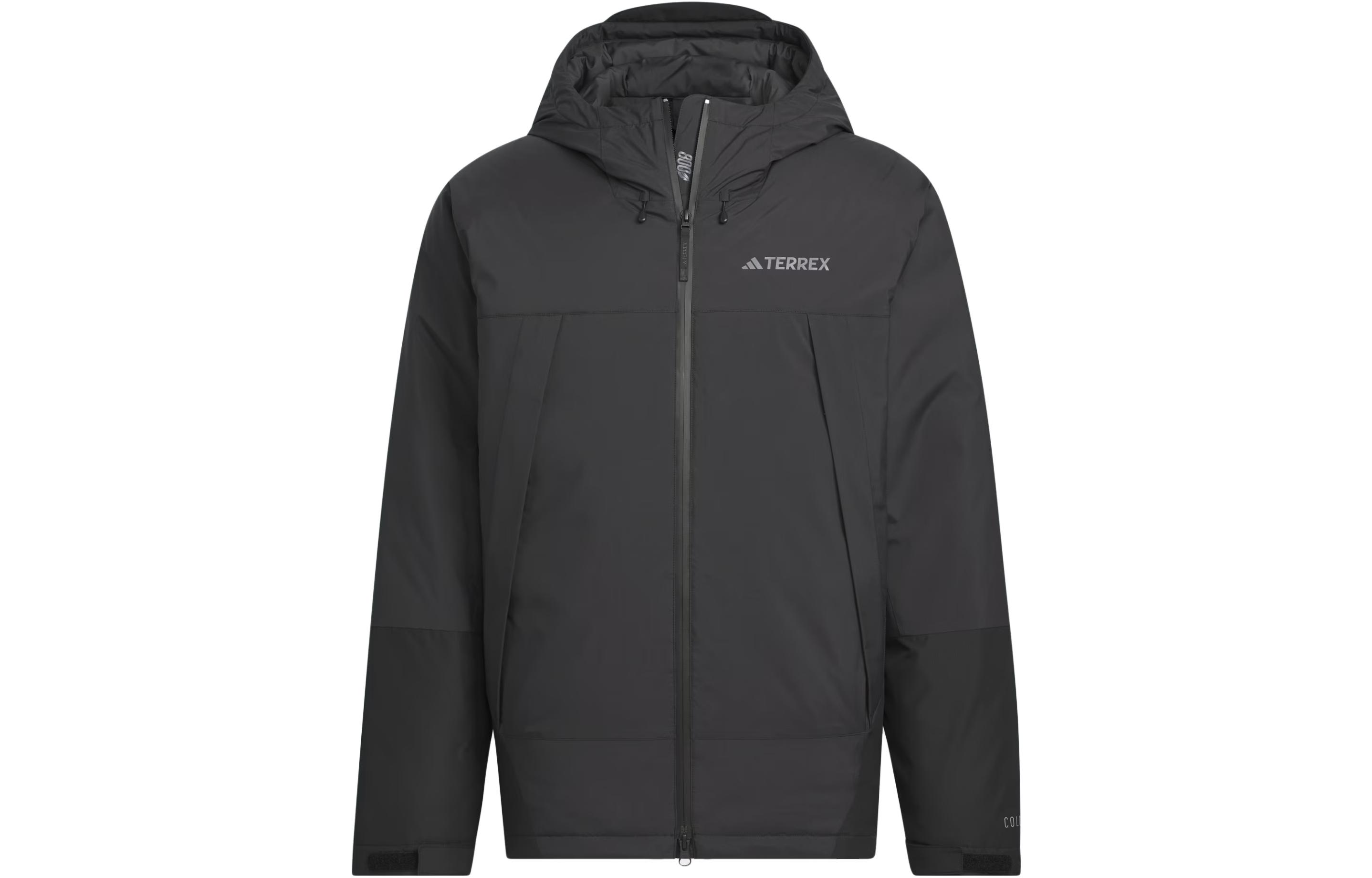 adidas 800 Fill Power Down Jacket Black Long Sleeve IL8958