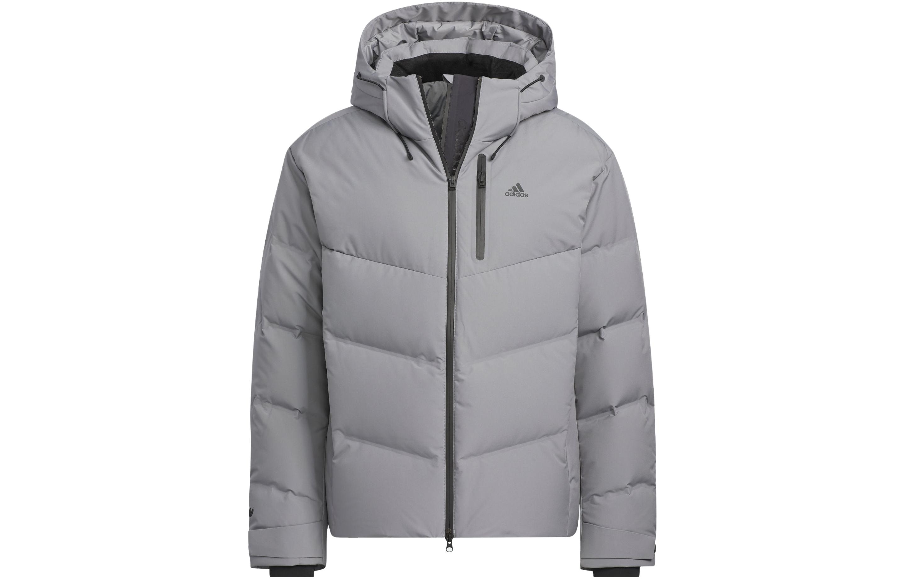 adidas 800 Fill Power Hooded Down Jacket Grey Unisex Casual Sportswear IW0784