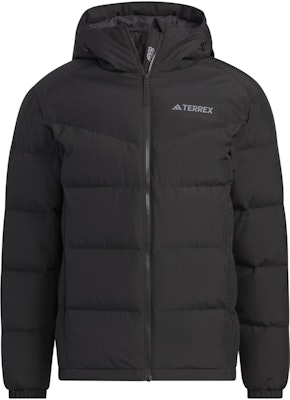 adidas 800 Fill Power Logo Long Sleeve Hooded Down Jacket Men - Black IU2683 Order adidas 800 Fill Power Logo Long Sleeve Hooded Down Jacket Men - Black IU2683