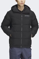 아디다스 800 필파워 로고 남성용 긴팔 후드 다운 자켓 - 블랙 IU2683 Lookbook 아디다스 800 필파워 로고 남성용 긴팔 후드 다운 자켓 - 블랙 IU2683