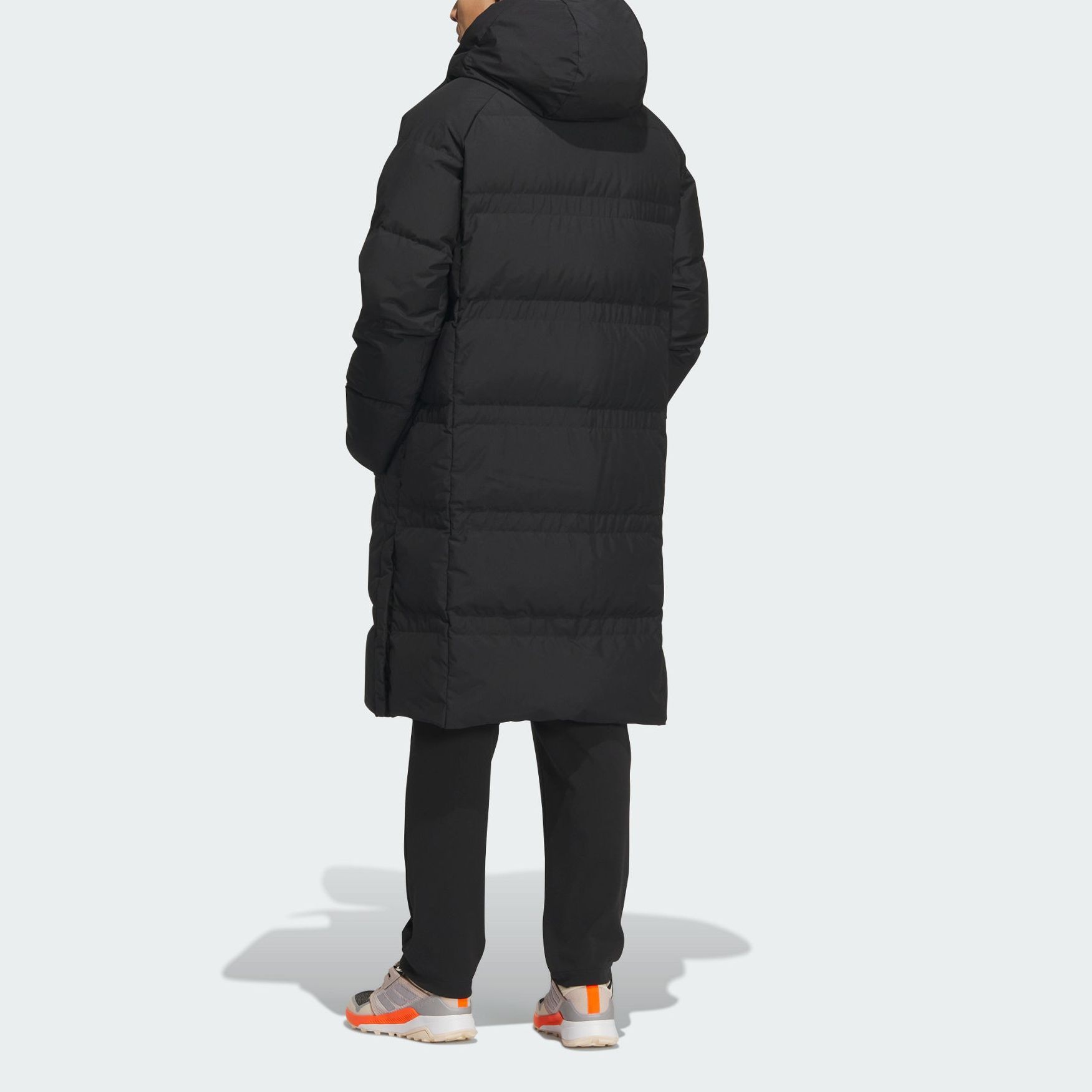 Shop アディダス 800フィルパワー メンズ ブラック プリント アウトドア ダウンジャケット IL8968