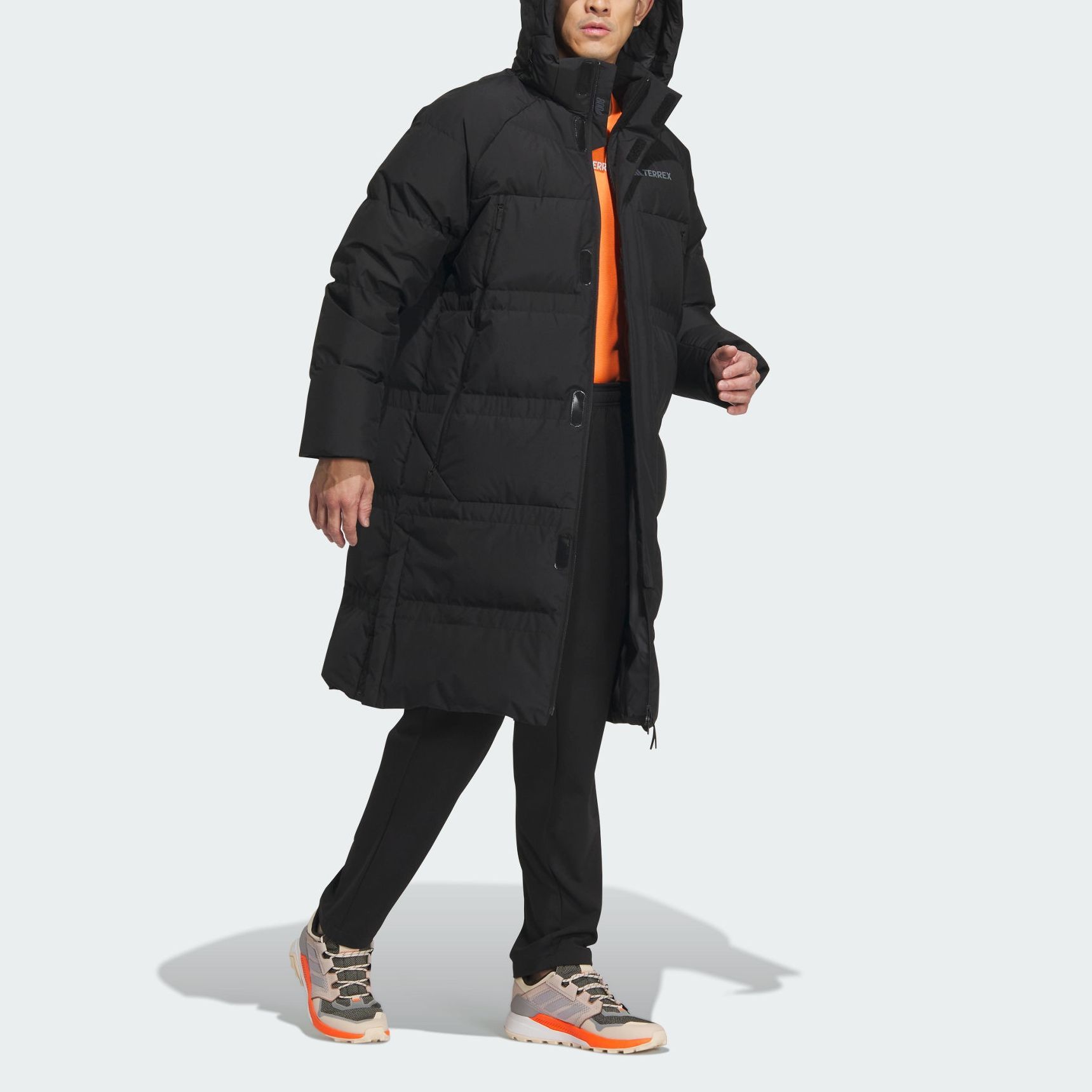 Purchase アディダス 800フィルパワー メンズ ブラック プリント アウトドア ダウンジャケット IL8968